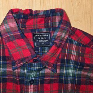 Abercrombie & Fitch Button Down Shirt Mens M Plaid Cotton